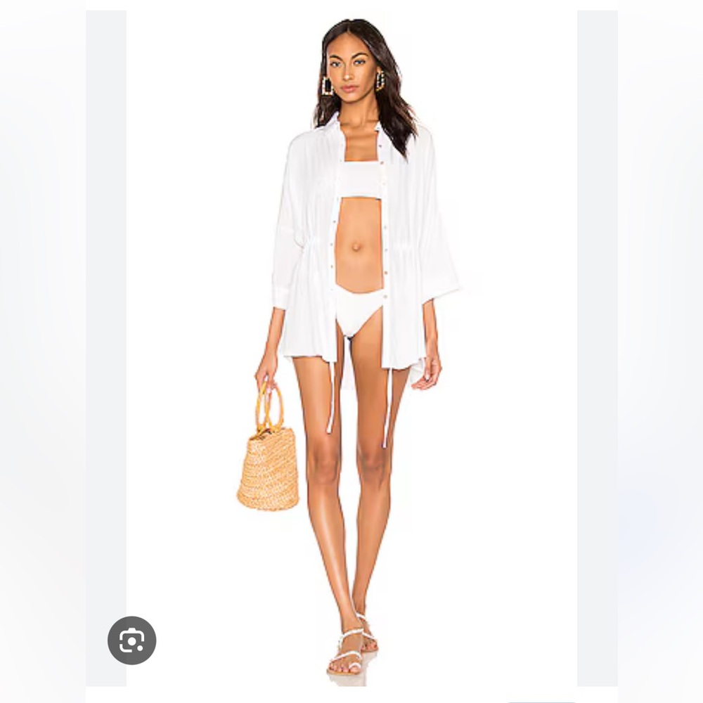 L*Space White Pacifica Swim Cover-Up